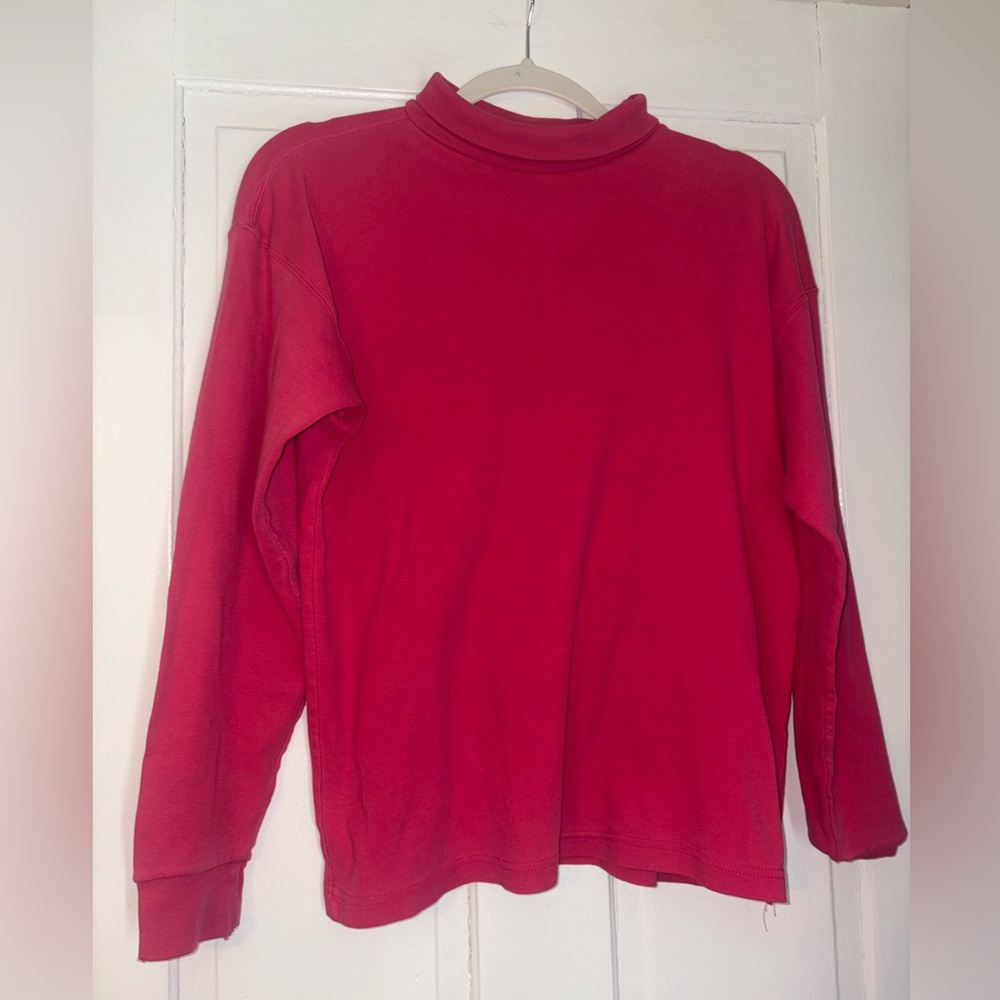 Vintage Pink Long Sleeve Turtleneck Top